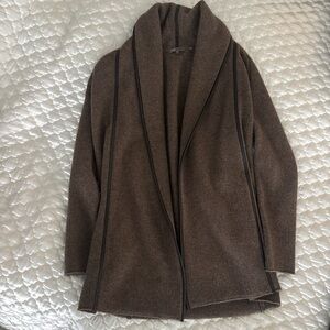 Vince Brown Shawl Collar Cape